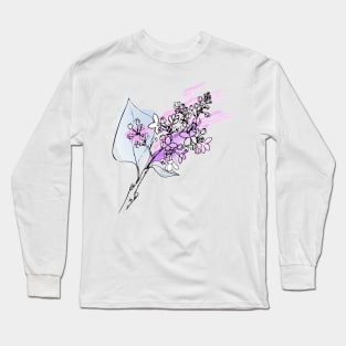 Lilac flowers Long Sleeve T-Shirt